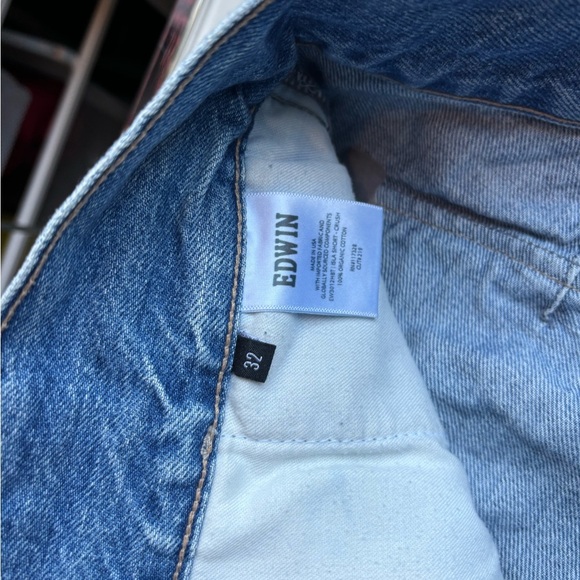 Edwin Blue Relaxed Jeans with Classic Medium-Wash - Picture 3 of 4